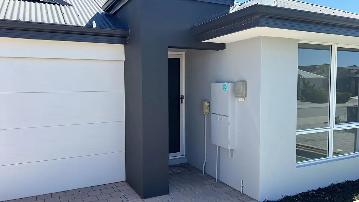 Front of a new home with fresh exterior paint